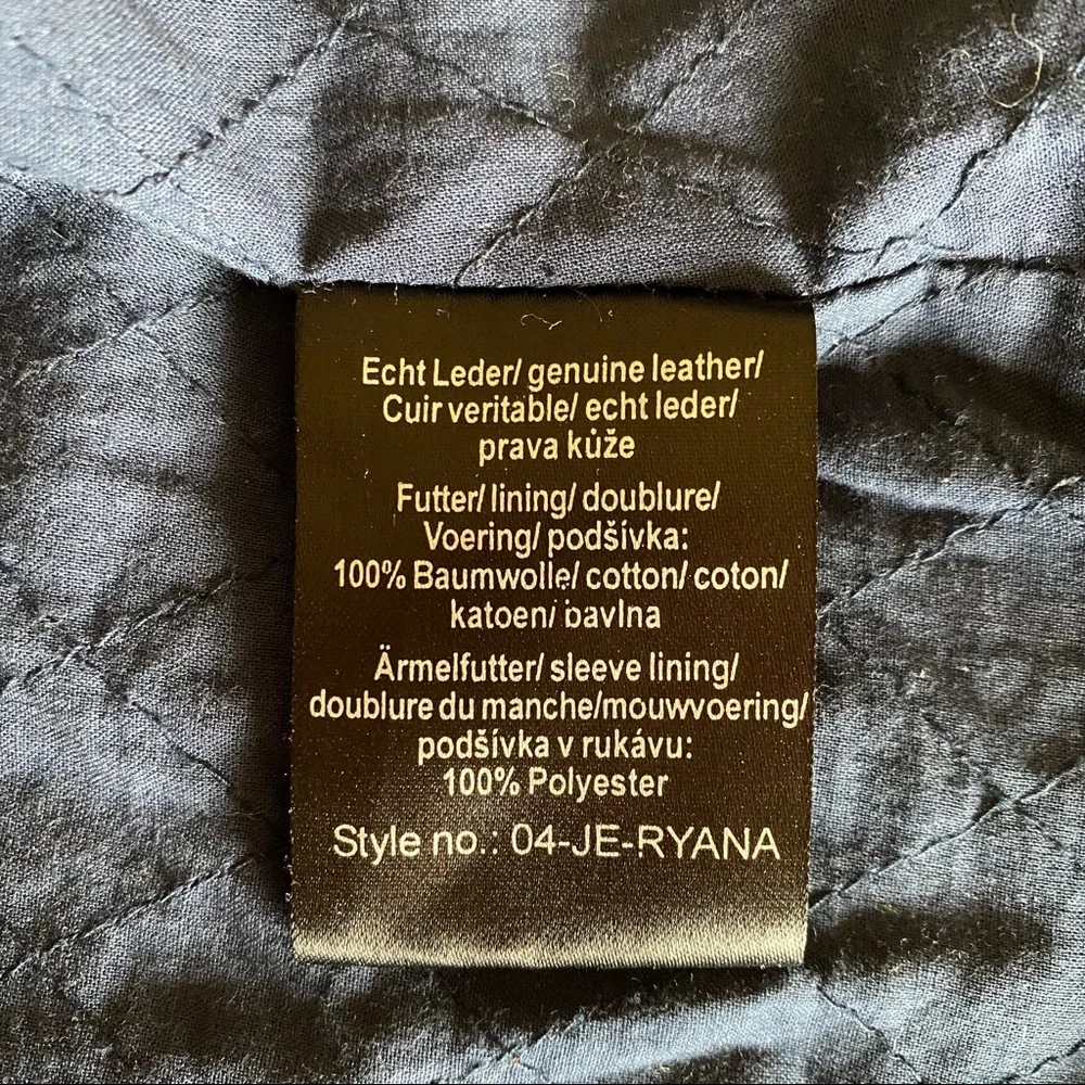 Real leather moto jacket - Picture 4 of 6